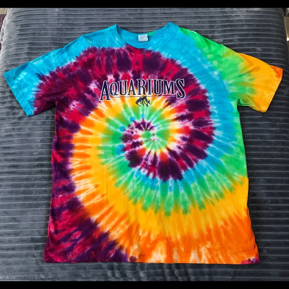 Art Forms Inc Tie Dye T-Shirt from NC Aquarium, XL
